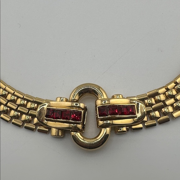 Givenchy Gold Necklace with Red Accents - Picture 2 of 6